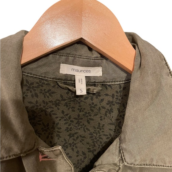 Maurices Army Green Utility Jacket for Women - Picture 3 of 3
